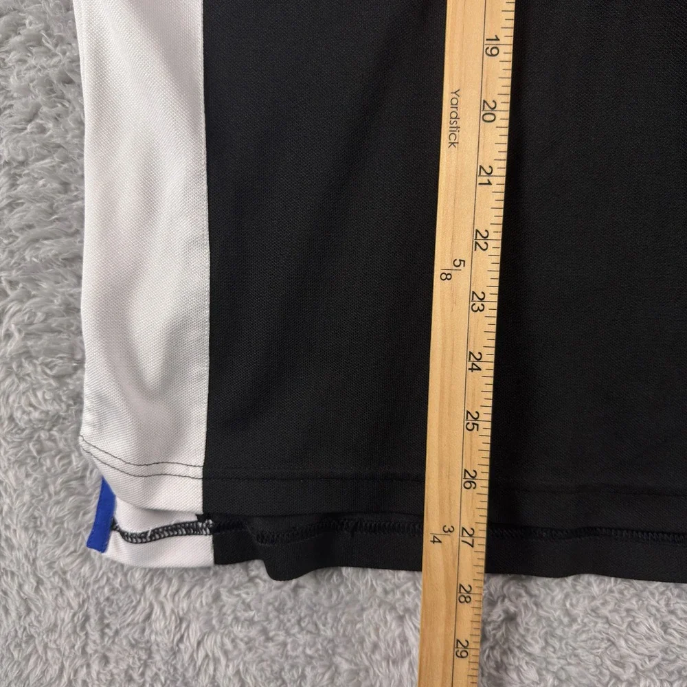 Polo Ralph Lauren Performance Mens XL Black White Colorblock Golf Polo Shirt
